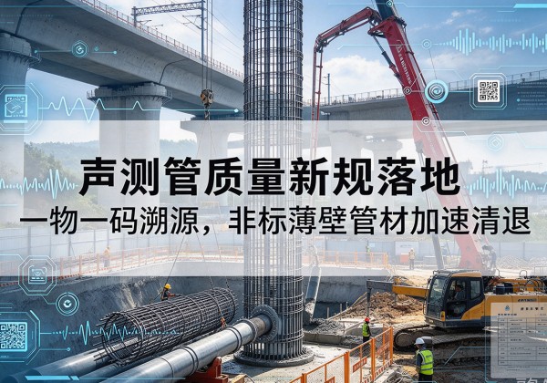 文水声测管质量新规落地，一物一码溯源，非标薄壁管材加速清退